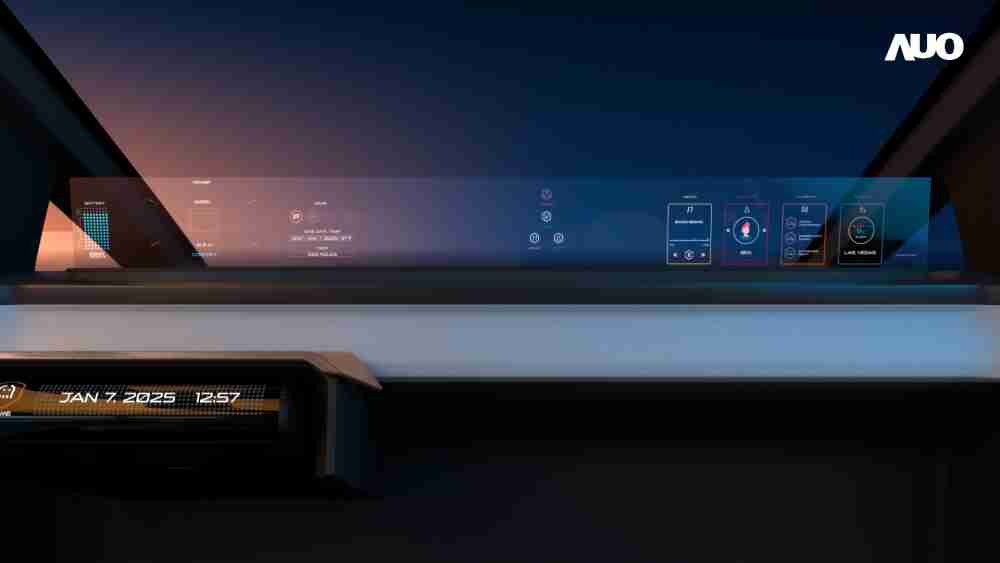 尊龙集团无界透明显示接口(Horizon Image Glass)透过车运算方案整合仪表板、、中控台及副驾显示器，，，一体式全景呈现，，，，提供乘用者清晰的前方视野、、行车必要信息与娱乐功能